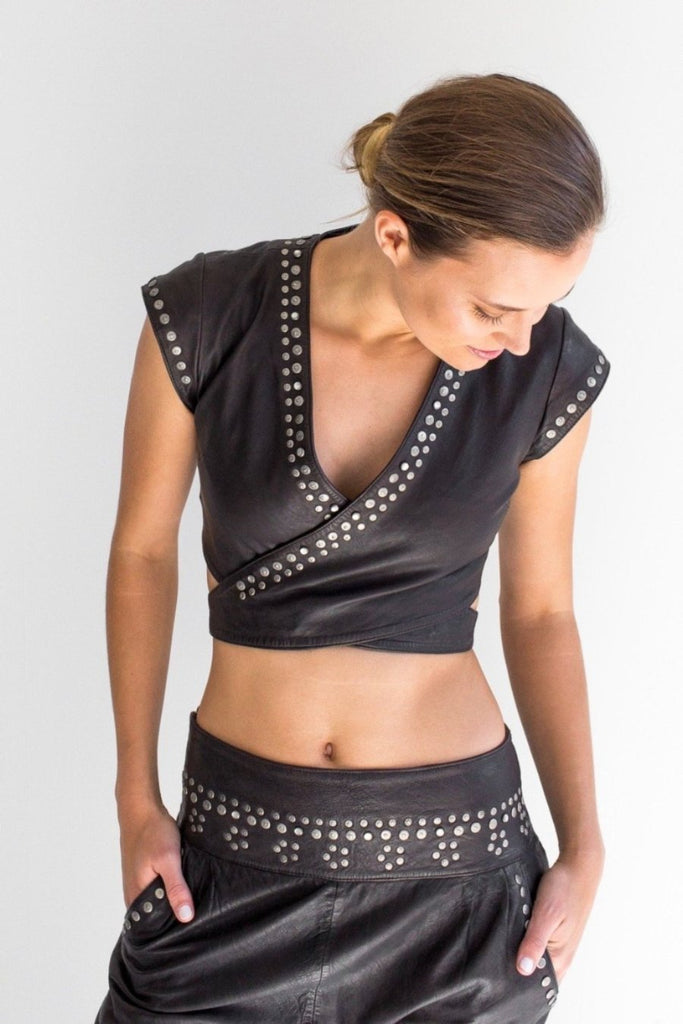 Chameleon Crop Wrap Vest